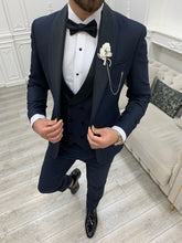 Load image into Gallery viewer, Harringate Slim Fit Navy Blue Tuxedo
