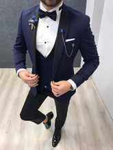 Load image into Gallery viewer, Noah Blue Vested Tuxedo  (Wedding Edition)
