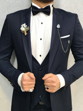 이미지를 갤러리 뷰어에 로드 , Noah Navy Tuxedo with Velvet Vest  (Wedding Edition)
