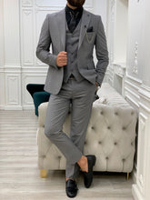 Laden Sie das Bild in den Galerie-Viewer, Monroe Grey Slim Fit Suit
