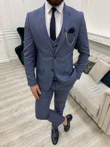 Trent Slim Fit Baby Blue Suit