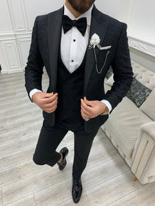 Dale Slim Fit Black Tuxedo (Grooms Collection)