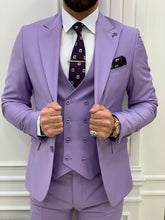 Load image into Gallery viewer, Dale Slim Fit Purple Suit
