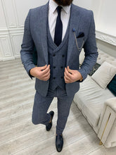 Charger l&#39;image dans la galerie, Trent Slim Fit Navy Blue Suit
