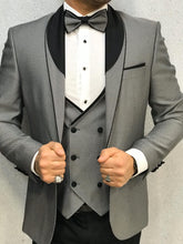 Load image into Gallery viewer, Verno Grey Slim Fit Tuxedo
