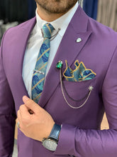 画像をギャラリービューアに読み込む, Heritage Slim Fit Purple Suits
