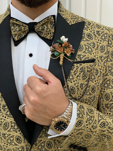 Dale Slim Fit Yellow Tuxedo (Grooms Collection)
