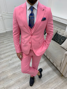 Dale Slim Fit Pink Suit