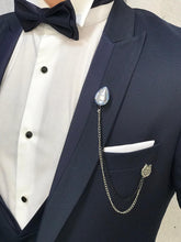 Laden Sie das Bild in den Galerie-Viewer, Noah Navy Tuxedo with Velvet Vest  (Wedding Edition)
