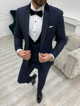 Load image into Gallery viewer, Harringate Slim Fit Navy Tuxedo
