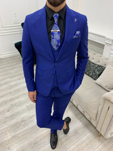 Dale Slim Fit Sax Blue Suit