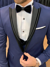 Load image into Gallery viewer, Harrison Navy Velvet Collared Tuxedo
