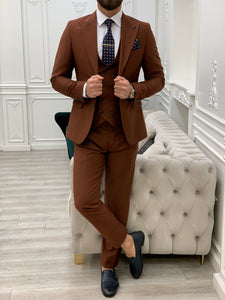 Dale Slim Fit Tile Suit
