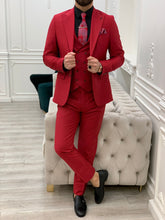 Laden Sie das Bild in den Galerie-Viewer, Dale Slim Fit Red Suit
