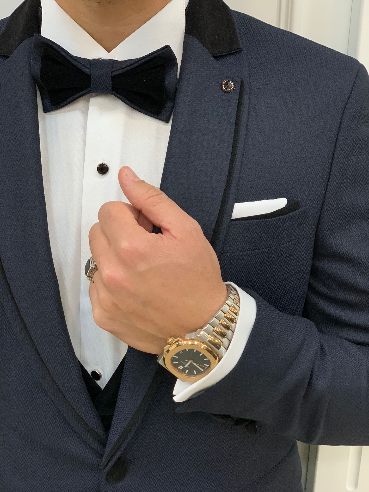 Harringate Slim Fit Navy Tuxedo – MenSuitsPage