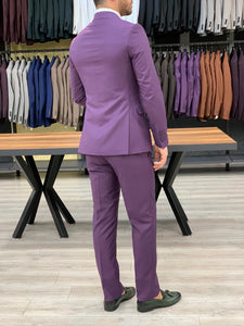 Heritage Slim Fit Purple Suits