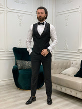 Laden Sie das Bild in den Galerie-Viewer, Connor Slim Fit Detachable Collared Dovetail Groom Tuxedo
