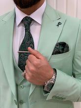 이미지를 갤러리 뷰어에 로드 , Dale Slim Fit Water Green Suit
