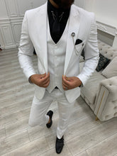 Load image into Gallery viewer, Monroe White Slim Fit Suit
