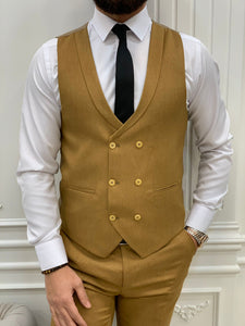 Trent Slim Fit Mustard Suit