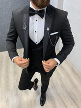 Charger l&#39;image dans la galerie, Piomo Black Special Edition Suit (Wedding Collection)
