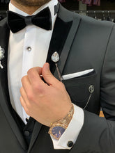 Load image into Gallery viewer, Nate Velvet Peak Collared Tuxedo
