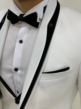 画像をギャラリービューアに読み込む, Brooks Slim Fit Groom Collection (White Tuxedo)
