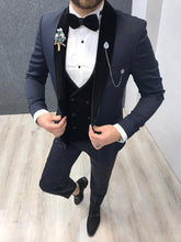 Load image into Gallery viewer, Noah Navy Vested Tuxedo (Wedding Edition)

