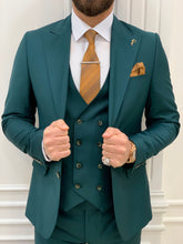이미지를 갤러리 뷰어에 로드 , Dale Slim Fit Green Suit
