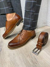 Charger l&#39;image dans la galerie, Noak Eva Based Taba Leather Shoes
