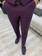 이미지를 갤러리 뷰어에 로드 , Monroe Purple Slim Fit Suit
