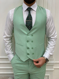 Dale Slim Fit Water Green Suit