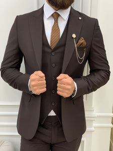 Barnes Slim Fit Black Suit