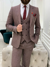 Load image into Gallery viewer, Trent Slim Fit Burgundy Suit
