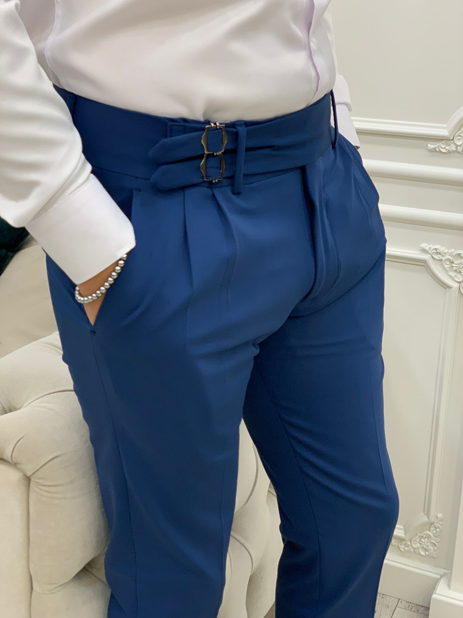 Men's Double Pleated Trouser, Men's Clearance