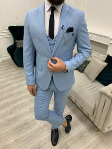 Trent Slim Fit Light Blue Suit