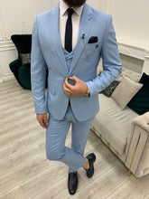 Load image into Gallery viewer, Trent Slim Fit Light Blue Suit
