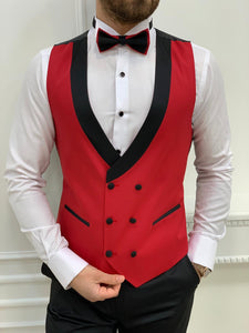 Brooks Slim Fit Groom Collection (Red Lining Tuxedo)