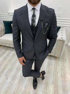 Moore Slim Fit Grey Suit