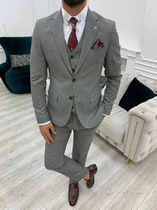 Dale Slim Fit Light Grey Suit