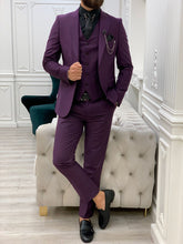 Charger l&#39;image dans la galerie, Monroe Purple Slim Fit Suit
