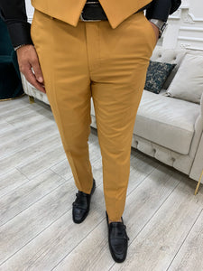 Monroe Mustard Slim Fit Suit