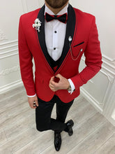Charger l&#39;image dans la galerie, Brooks Slim Fit Groom Collection (Red Lining Tuxedo)
