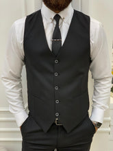 Charger l&#39;image dans la galerie, Monroe Slim Fit Black Stripe Suit
