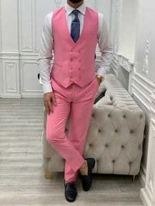 Dale Slim Fit Pink Suit