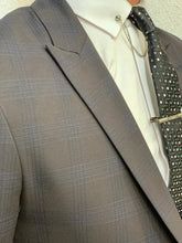 Charger l&#39;image dans la galerie, Noak Dark Coffee Navy Vested Suit
