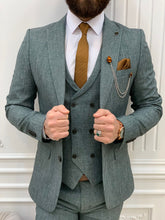 Load image into Gallery viewer, Trent Slim Fit Green Suit
