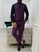 Laden Sie das Bild in den Galerie-Viewer, Monroe Purple Slim Fit Suit
