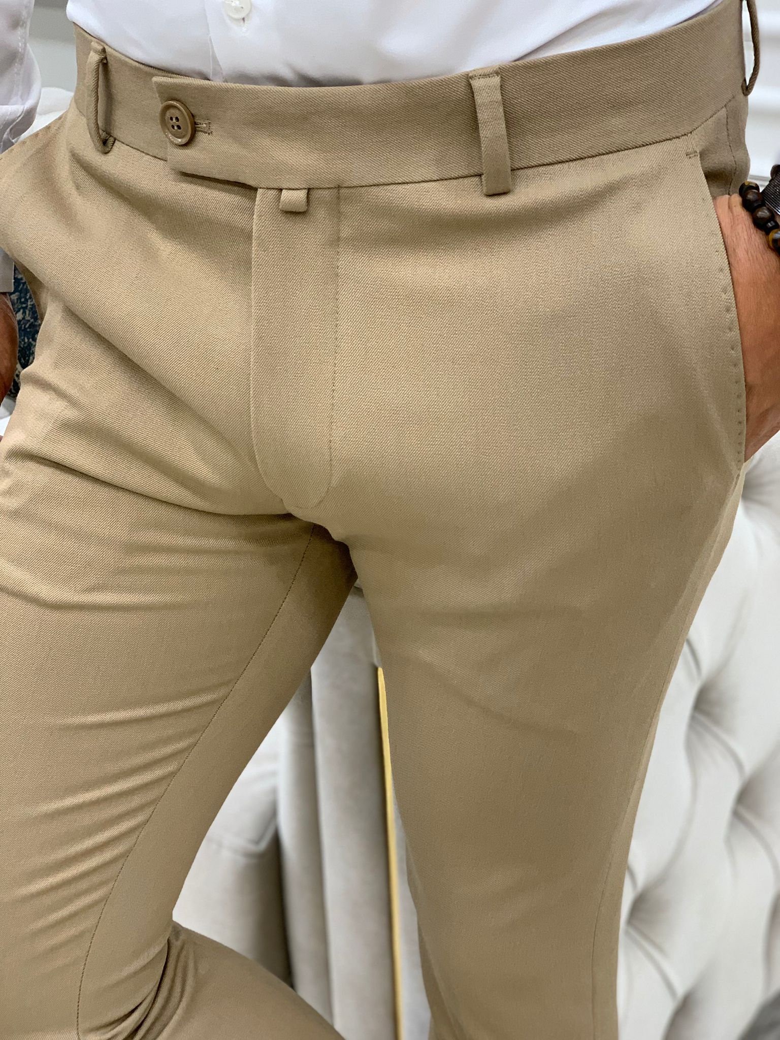 MANCREW Formal Pants For Men - Cream