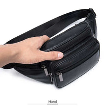 Load image into Gallery viewer, Genuine Leather Unisex Fanny Pack / Waist Bag
